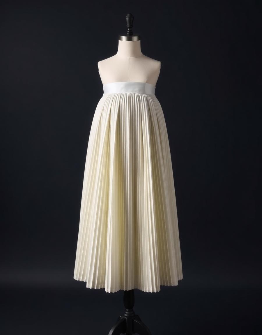 Ondine Pleated Midi Skirt